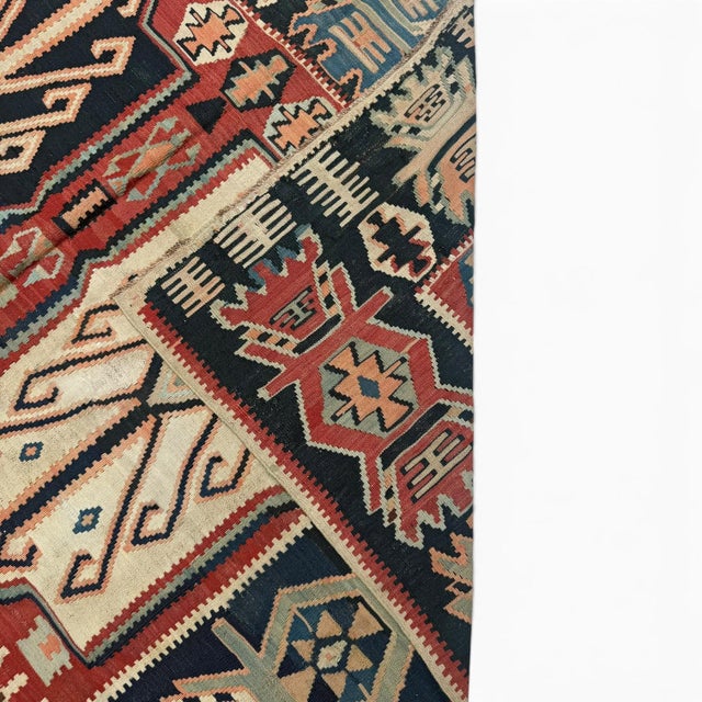 Antique Avar Kilim Runner 5x16 – Tribal Flatweave Rug For Sale - Image 4 of 5