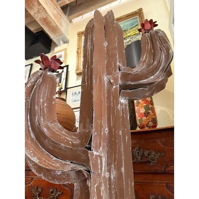 Mid-Century Modern Tall Midcentury Modern Cactus Garden Sculpture For Sale - Image 3 of 5