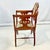 Chestnut Antique Italian Neoclassical Art Deco Curule Accent Side Chair. For Sale - Image 8 of 15