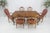 Country French Parquetry Top Table 6 Dining Chairs 2X22" Extension Board Leafs For Sale - Image 11 of 17