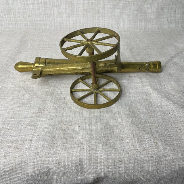 Vintage Brass Table Top Cannon For Sale In Columbia, SC - Image 6 of 6