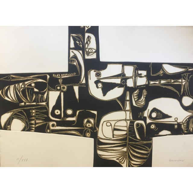Oswaldo Guayasamin, Milay 2 Variante, 1973, Engraving For Sale - Image 4 of 4