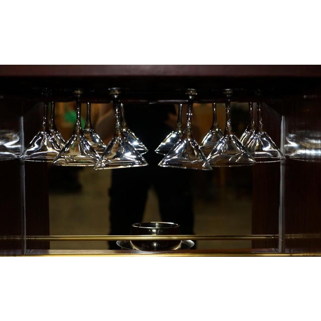 Large Steamer Trunk Home Bar with Glasses & Champagne Bucket from Starbay Surcouf, Set of 8 For Sale - Image 14 of 18