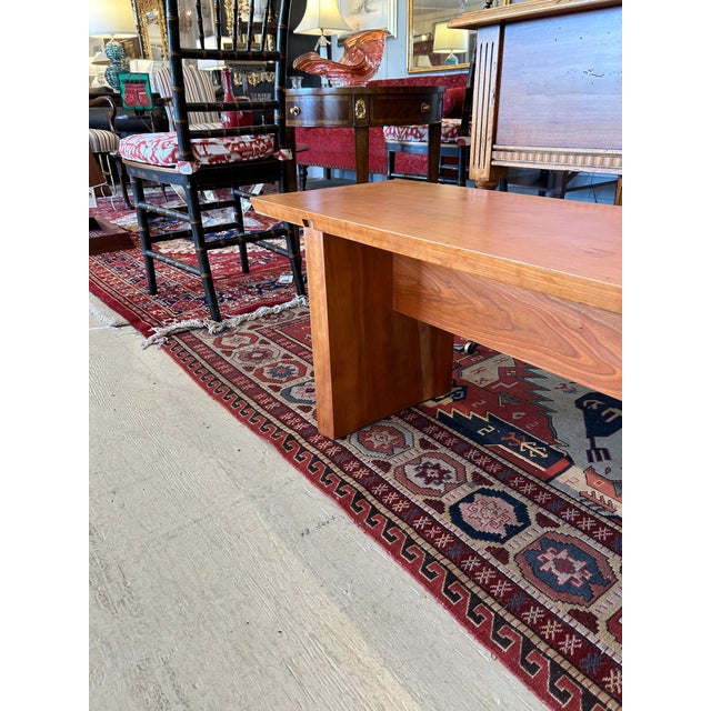 Hand Crafted Cherry Bench by Maine Master Woodworker For Sale - Image 12 of 15