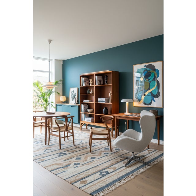 Vintage Teak Bookcase by Børge Mogensen for FDB Møbler, 1960s For Sale - Image 11 of 12