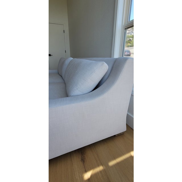 Restoration Hardware Linen Sofa Chairish