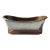 Designer Copper Freestanding Soaking Tub W/ Mosaic Exterior For Sale