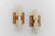 Pair of wood and opaline glass wall lamps by temde, switzerland, 1960s the lamp is executed with 2x e14 edison screw fit...