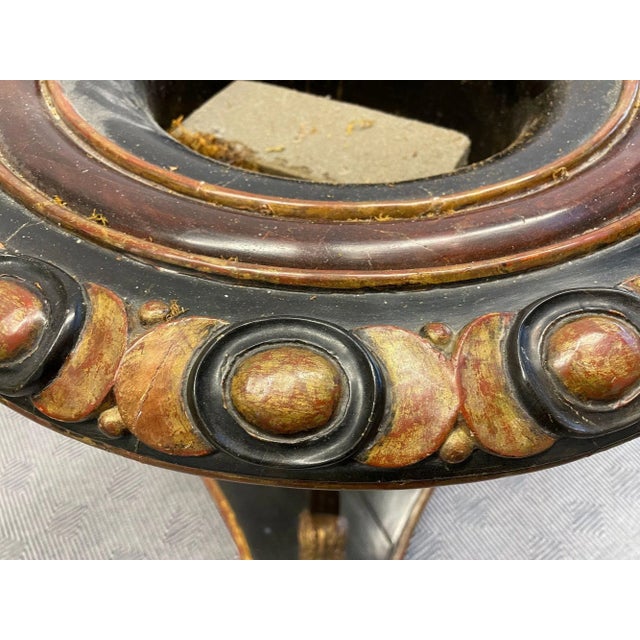 Wood Georgian Gilt Wood Planter, Jardinière, Ebony and Gilt Design For Sale - Image 7 of 13