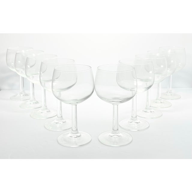 Contemporary 1980s Cristal D’Arques “Grand Vin” Balloon Wine Glasses - Set of 10 For Sale - Image 3 of 6