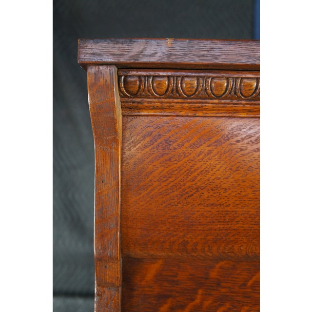 1920s Antique Ohmers Sons 48 Drawer Oak Industrial Apothecary Amberg Filing Cabinet For Sale - Image 5 of 14