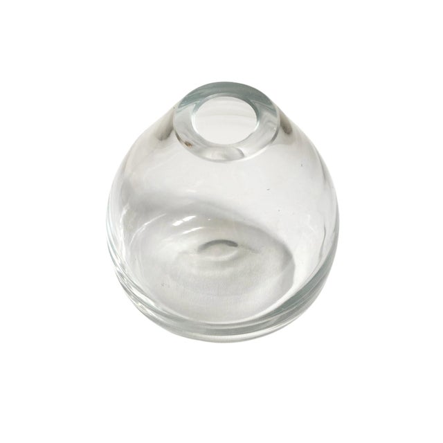 Contemporary Slumped Glass Teardrop Bud Vase For Sale - Image 3 of 4