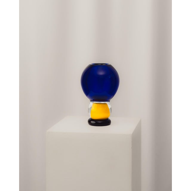 Traditional Venetian Murano Glass Vase, 1990 For Sale - Image 3 of 3