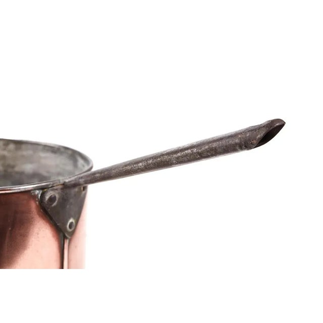Copper Georgian Antique Copper Saucepan For Sale - Image 8 of 9