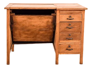 Mid-Century Portuguese Oak Desk from Olaio, 1950s