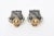 Modern Vintage Elsa Schiaparelli Faceted Topaz Crystal Glass Clip on Earrings, 1940's For Sale - Image 3 of 8