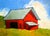 Gilroy Farm Barn Art 4X6 Lynne French landscape seascape oil painting by Lynne French. The signed original painting...