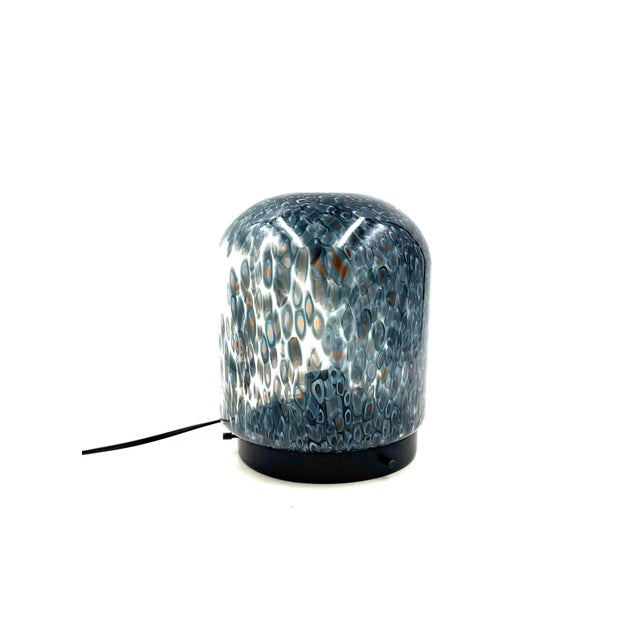 1970s Gae Aulenti, 'Neverrino' Murrine-Blown Glass Table Lamp , Vetreria Vistosi Italy For Sale - Image 10 of 14