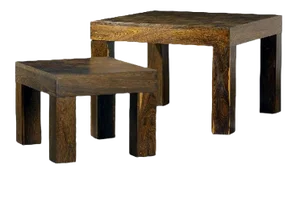 Two Rosewood Nesting Tables, Don Shoemaker - Set of 2