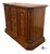 Vintage American of Martinsville French Country Style Oak & Burl Wood Flip Top Server / Storage Cabinet For Sale - Image 4 of 12