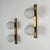 Stilnovo Stilnovo Brass and Opaline Glass Double Sconces, Italy, 1960s, Set of 2 For Sale - Image 4 of 18