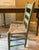 Vintage Primitive Farmhouse Table & Rush Seat Chair Set | Dining or Desk For Sale - Image 10 of 12