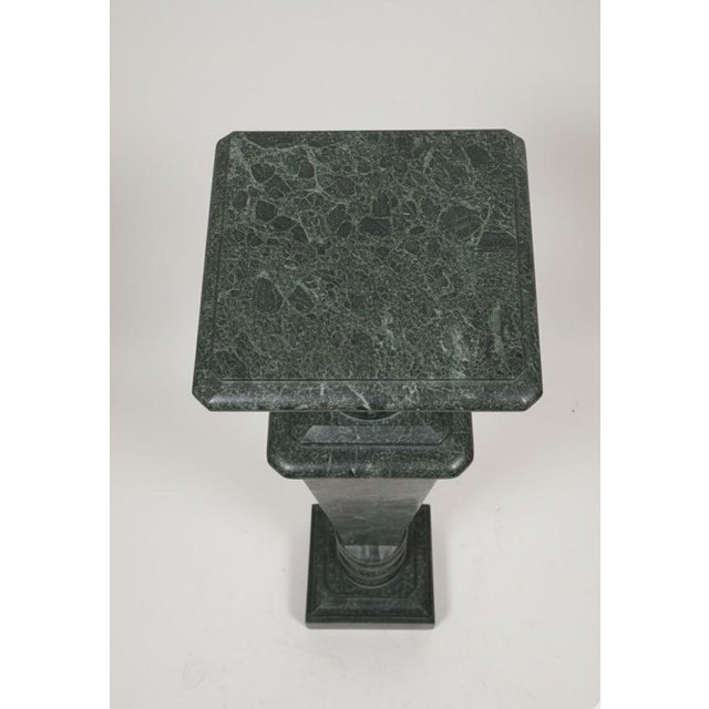 Column of Green Marble from the Alps, 1920s-1940s, in Flawless conditions. Designed 1920 to 1949