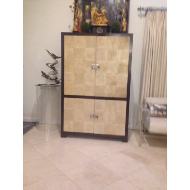 John Widdicomb Bexley HeathLarry Laslo Shagreen Armoire For Sale - Image 12 of 13