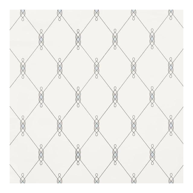 Sample - Schumacher X David Oliver DisoWallpaper in Blue For Sale