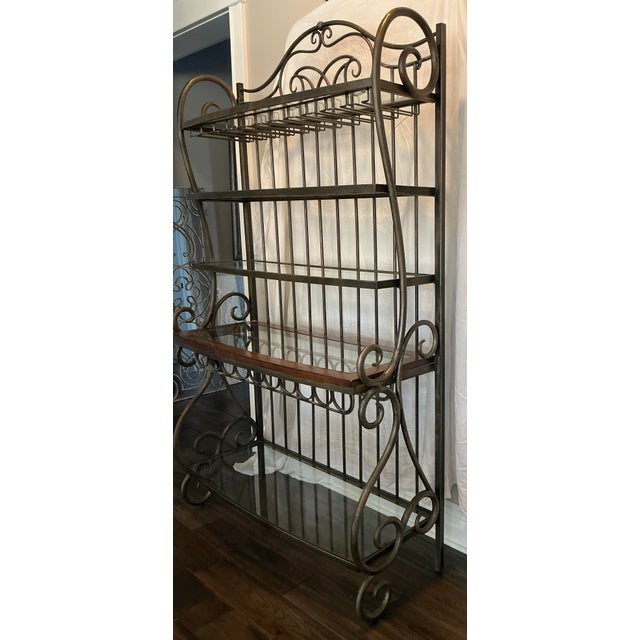 2000 - 2009 Old World Metal Bakers/Wine Rack For Sale - Image 5 of 17
