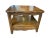 Thomasville Late 20th Century Thomasville Carved Floral Side Table With Drawer and Open Shelf For Sale - Image 4 of 11