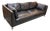 Stockholm Leather Sofa, Black For Sale