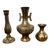 Mid 20th Century Brass Vases- Set of Three For Sale