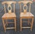 Late 20th Century Late 20th Century Pair of Vintage Pottery Barn Napoleon Style Fruitwood Counter Stools / Chairs For Sale - Image 5 of 7