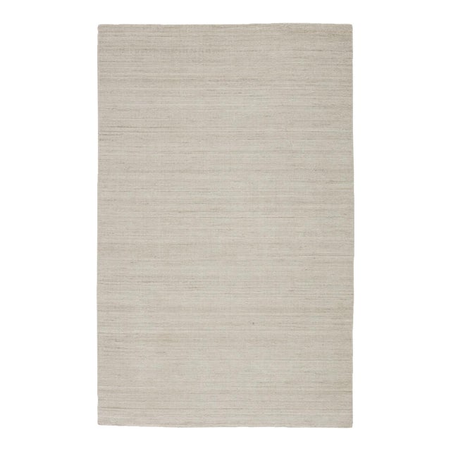 Jaipur Living Danan Handmade Solid Ivory/Light Gray Area Rug 12'X15