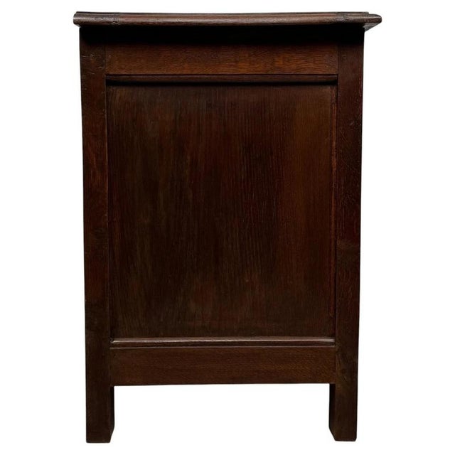 19th Century English Carved Oak Coffer For Sale - Image 4 of 11