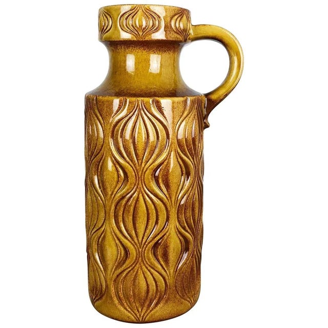 Large Pottery Fat Lava Multi-Color 485-45 Onion Vase from Scheurich, 1970s For Sale - Image 17 of 17