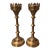 Pair of 19" Antique Gothic Church Altar Brass Gilt Finish Pricket Candlesticks For Sale