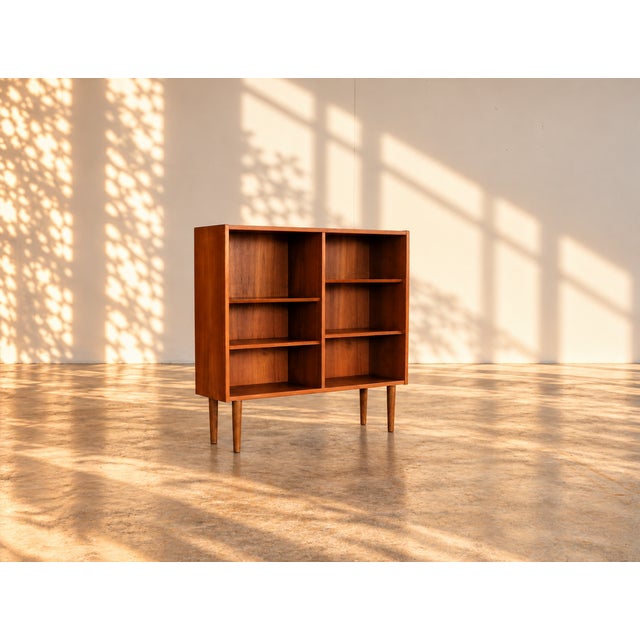 Wood Vintage Danish Teak Bookcase Cabinet, 1960s For Sale - Image 7 of 7