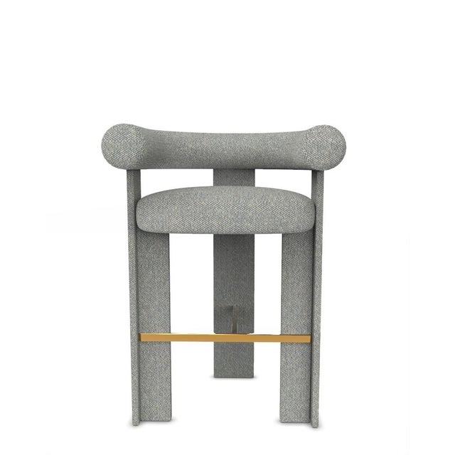 Metal Modern Cassette Bar Chair in Safire 12 by Alter Ego For Sale - Image 7 of 7