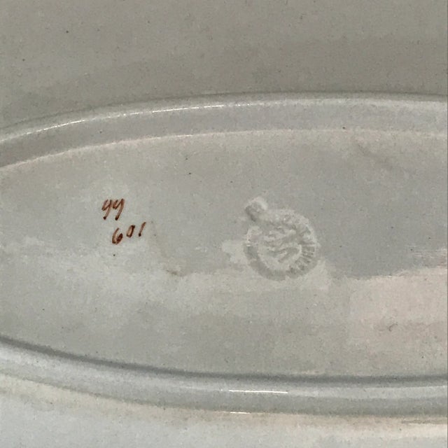 19th Century Hand Painted Franz Mehlem Signed Porcelain Fish Platter