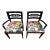 Mid 20th Century Schumacher Upholstered Greek Key Pair of Chairs For Sale