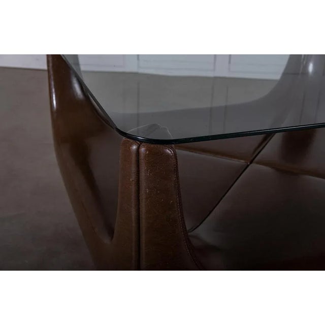 Coffee Table with Glass Top, 1970s For Sale - Image 6 of 8