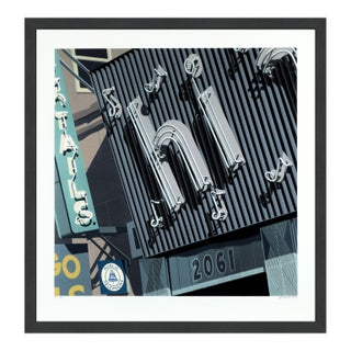 Robert Cottingham, Hi, Hand Signed Screen Print, Photorealist Style, Edition of 100, Framed For Sale