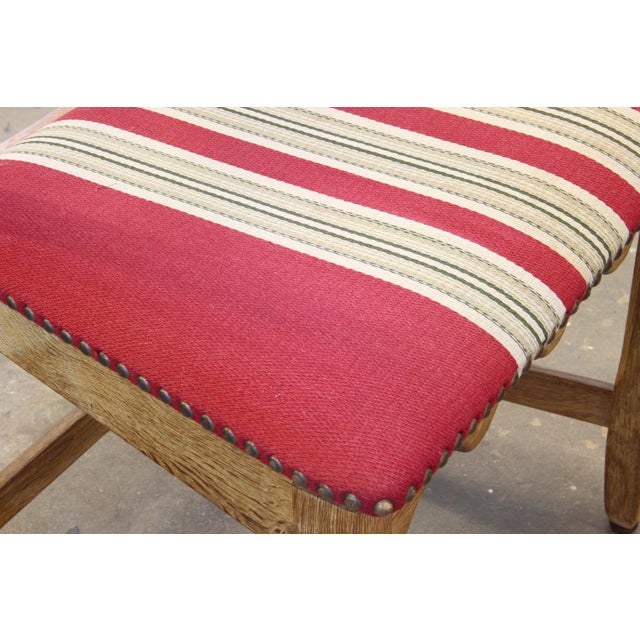 Danish Brutalist Oak Ladderback Dining Chairs in the style of Kjærnulf, 1960s, Set of 6 For Sale - Image 14 of 15