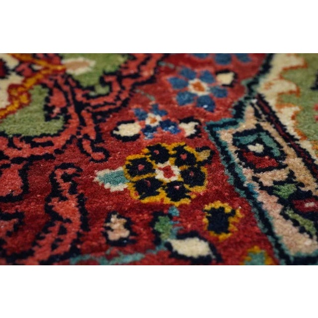 Vintage Sarouk (One of Pair) Rug 4'4'' X 6'10'' For Sale - Image 11 of 12