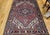 Persian Vintage Persian Heriz Rug, Hand-Knotted Wool, Geometric Medallion Pattern, Red & Navy, 5x7 For Sale - Image 3 of 15