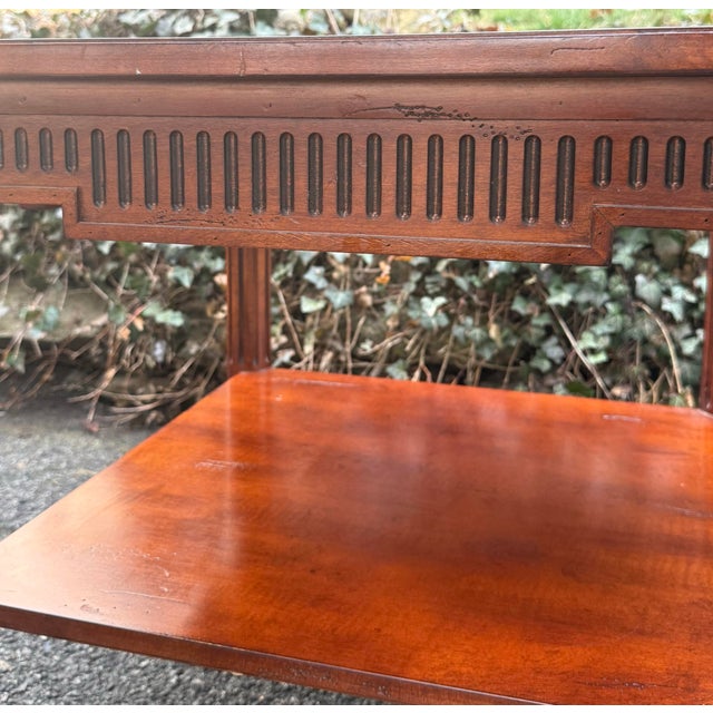 1990s Vintage French Regency Cherry End Table For Sale - Image 5 of 9