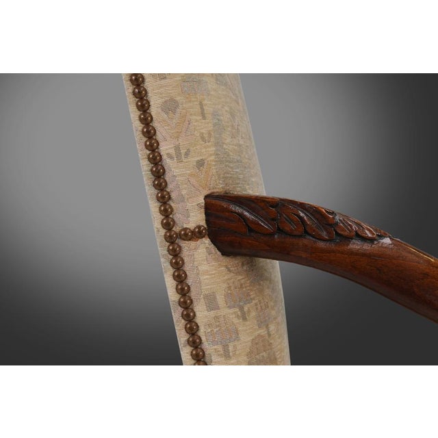 19th Century Renaissance Throne Armchair, 1850s For Sale - Image 12 of 14