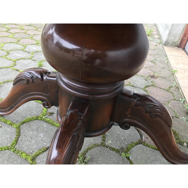 Round Oval Extendable Table with Chairs, 1970s, Set of 4 For Sale - Image 16 of 18